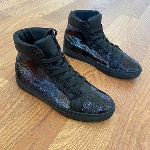 Steve Madden Men's Sparkler Sneaker (Black)